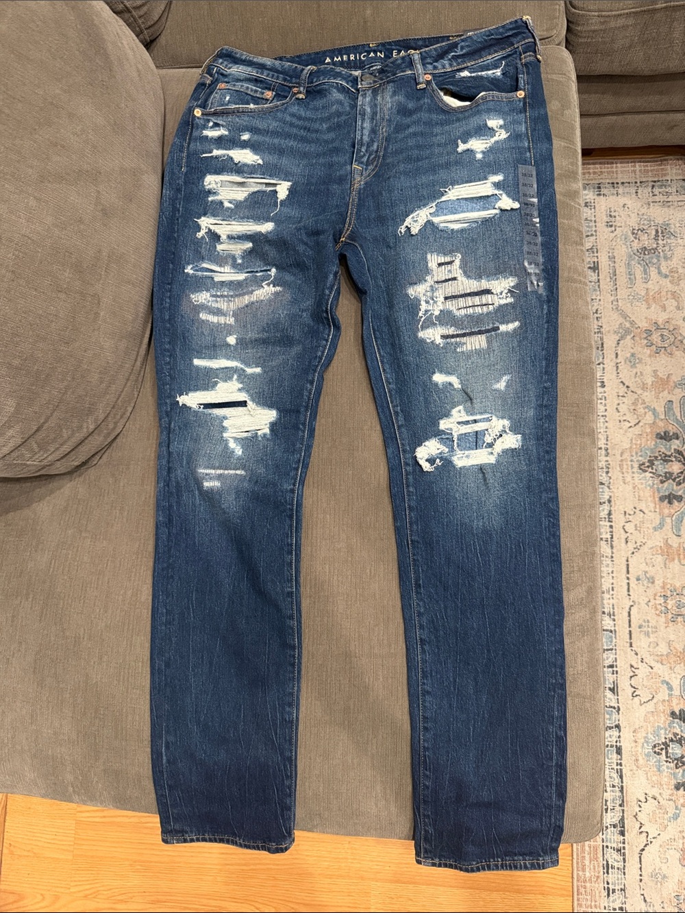 American Eagle Outfitters Slim Ripped Blue Men’s Jeans